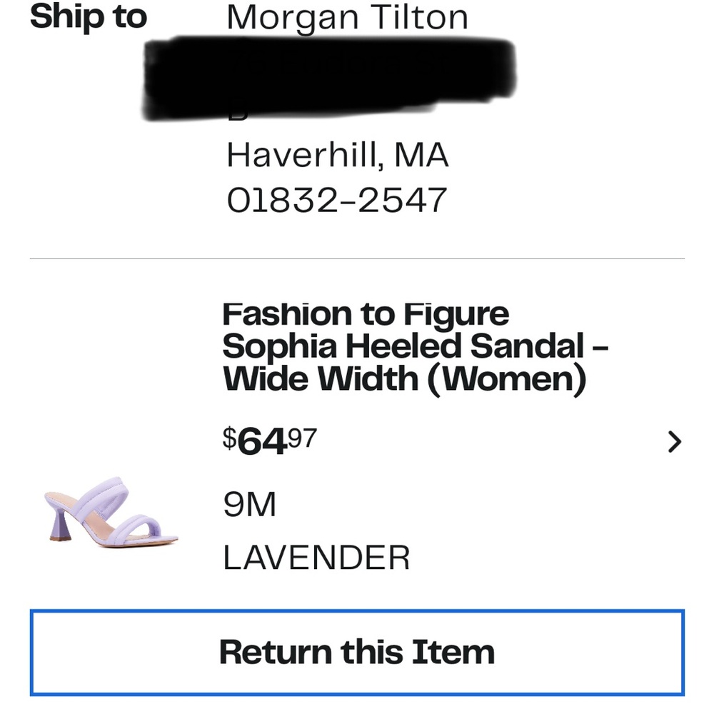 Fashion to Figure Purple Puffy Heeled Sandals wide - Picture 5 of 5